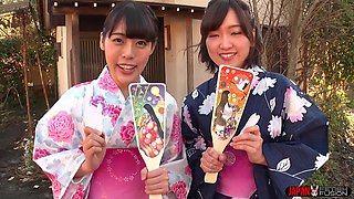 New Year’s Special: Kimono Messy Lesbian Play - Yua Nanami & Amari Hoshi