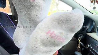 Exotic brunette hardcore foot fetish fuck