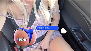 Steamy roadside adventure with stepdad ends with a mouthful of jizz