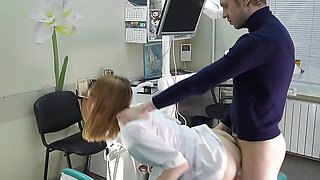 Fucked a doctor in a doggy style position in the office during an appointment. We fucked in a cowgirl position