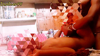 Desi Couple Romance in Kitchen - Real Girlfriend Love Scene