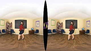Caught Short - Lingerie Teacher Striptease - Sexlikereal