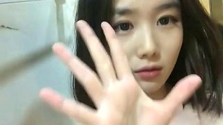 Asian lovely babe shows her tits: Big Tits, Teen  Amateur Porn