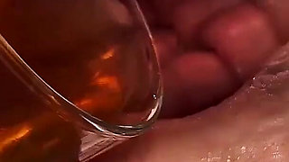 Story #7 with Subtitles - Blonde Lily Takes Golden Shower. the Bitch Washes Her Face and Thanks Her Master.