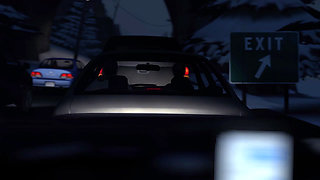 The Whiteout - 3D animated Lara Croft fingers her pussy remembering blowjob