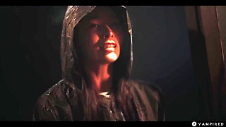Japanese Asian Vampire Sex - Big Tits Babe Rikako Preyed By Nerdy Leana & Turned Into Lesbian Demon With Leana Lovings And Rikako Katayama