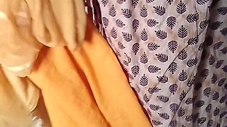 Asian Indian Girl Review and Foreplay with Her Boobs