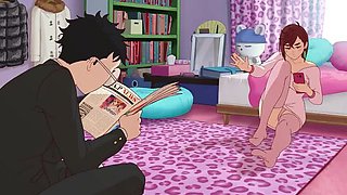 Wild Hentai Sex with Pervy Stepsis - Rough Fuck & Creampie in HD Anime