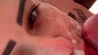 I Broke Into the Ass of the Cuckold Sucker Wife and Left Her with a Milk Mustache