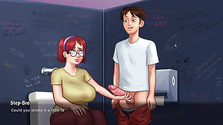 Comparing Huge Tits - Summertime Saga Gameplay