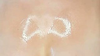 Girl in Lingerie Oiled Massage Big Boobs - Homemade