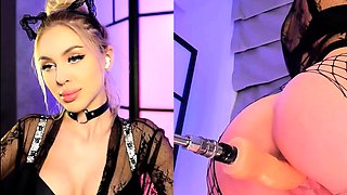 Blonde Dual Cam View by Her Fuck Machine