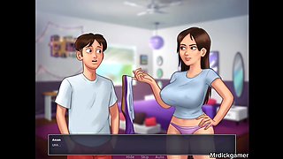 Summertime Saga Jenny Loves Her Stepbrother Banging Her and Cums Inside Her Pussy