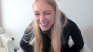 Blonde teen Sierras first erotic masturbation video