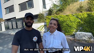 Una Fairy flaunts her natural tits & pussy while getting her BF's cock