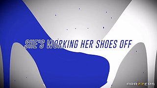 She's Working Her Shoes Off With Raul Costa, Candy Alexa - Brazzers