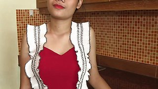 Petite Thai Girl Creampied On First Day of Work