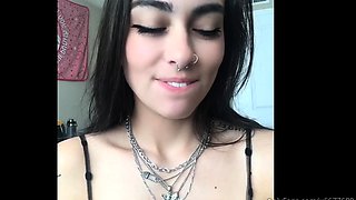 Blonde tight pussy babe solo toy fun in glamour masturbation