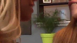 Two Busty Blondes Get Facial After Threesome Sex!
