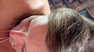 Beautiful Bonemaiden loves sucking cock and making her man cum