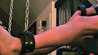 Monika Schmidt Hard Feed Tickling with Fingernails on the Bondage Chair