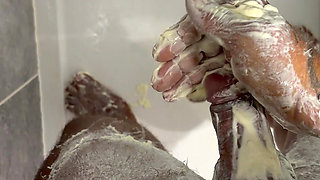 Part 2 of creamy messy fun masturbation