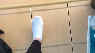 Walking in White Socks