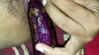 Amateur Wife of Eggplant Insertion