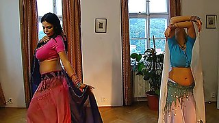 Sophie Mei and Shione Cooper Belly dancing
