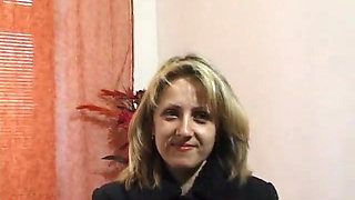 A pick up of Elke the 37-year-old secretary