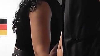 Wild Sex in Black Bodystocking and an Unusual Cumshot for the Captain with Hot Latin Charlie Moon