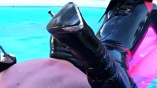 Amateur fetish BDSM action with redhead