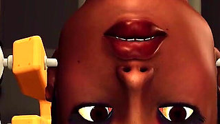 Extreme Sex in Restraints. Big Tits Beauty Likes to Be Fucked Hard