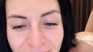 Goddess Lounging on a Bed in See-though Micro Bikini - Live