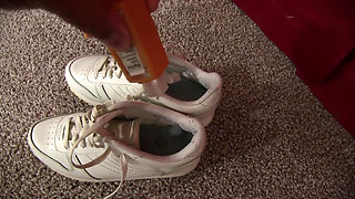 Foot Stuck Maid