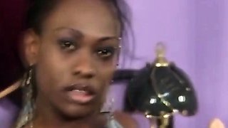 Hot ebony step daughter fucked hard by white step dad