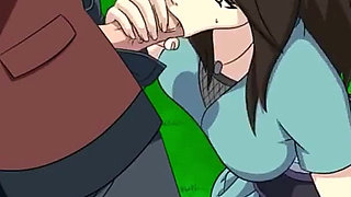 Naruto Hentai - Naruto Trainer [v0.17.2] Part 82 Outside Blowjob by Loveskysan69