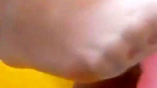 MILF Foot Job with Pantyhose on