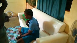 African Schoolgirl in Uniform Takes Brutal BBC in Hardcore Fuck Session