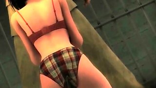 Perfectly animated hentai girl sucks cock