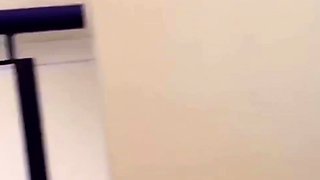Amateur redhead fully nude on bed and masturbating