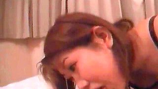 Young Japanese Wife Blows Her Husband Before Bed