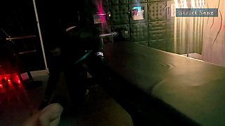 Stina Stone Femdom Handjob Tease Denial Facesitting by Mistress in Leather Gloves Part 1