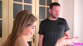 Athletic babe Tiffany Tatum's hardcore pussy fucking workout in the gym GP1355