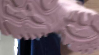POV Gym Girl Sneakers Domination