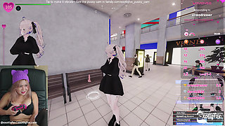 Dirty Gamer Girl Gabbi Getting Nasty Naked Masturbating In Hentai Game Secret Flasher Manaka