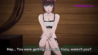 Hentai Beach Sex - Public Cabin Fuck with Loud Moaning & Creampie