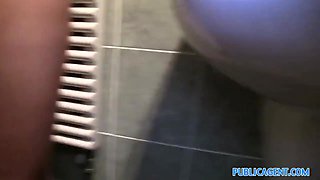 Office Secretary Fucked By A Huge Cock In The Toilet