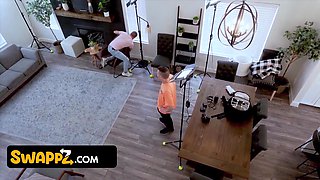 Swappz - Good-sized-Breasted cougars Lory Lace and Demi Nova Get Their Taut Cunts Boinked by Their Stepsons