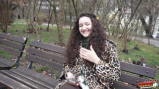 German Scout - Big Natural Saggy Tits Teen Alisa Horakova with Hairy Pussy at Casting Fuck